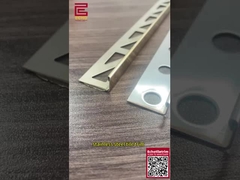 Recorte de metal decorativo en la esquina exterior del borde Recorte de baldosas para revestimiento