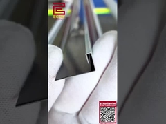10 mm Smart Flat Edge Tile Trim Cromo Metal Ángulo Trim para las esquinas externas