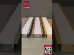 Perfil LED de Alu flexible con forma de U Perfil de tira LED negra para decoración de viviendas