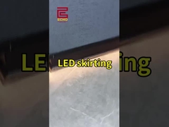 Smart LED Aluminium Skirting Board. Iluminación a prueba de agua y RGB. Actualización instantánea de un hogar de lujo.