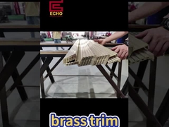 Moldura de latón macizo para bordes de escaleras | Antideslizante y resistente | ¡Mejora de lujo para escaleras de madera/azulejos!