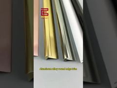 Moldura redonda de aleación de aluminio | Bordes decorativos de metal para esquinas para la renovación del hogar #molduradealuminio