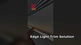Tira embellecedora de techo LED de aluminio｜Edge + luz ambiental 2 en 1