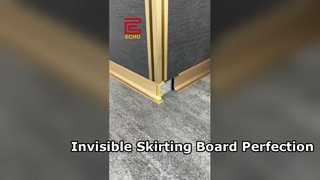 Minimalista imprescindible | Zócalo empotrable de aluminio, invisible y premium