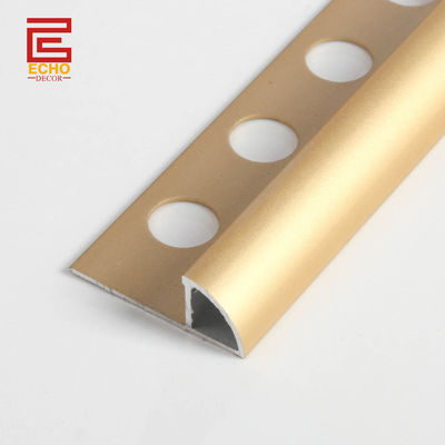 calidad  Decorative Aluminum Tile Trim Quarter Round On Tile Metal Border Tile Edging Trim fábrica