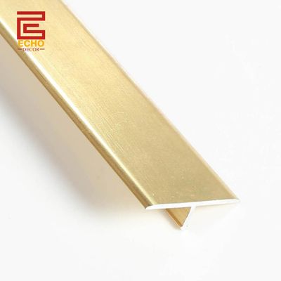 calidad  Aluminium Exterior Flooring T Molding Transition Strip Room Metal Floor Divider Strips fábrica