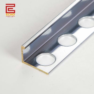 calidad  Straight Brass Profile 2.7m Brass Tile Edge Trim Strips For Bathroom fábrica
