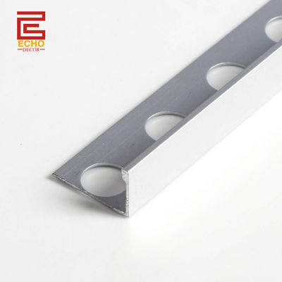 10 mm de aluminio de borde recto de azulejos de recorte minimalista de borda de cromo pulido