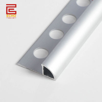 Metal de aluminio 10mm de azulejos borde de recorte a prueba de agua para la ducha baño