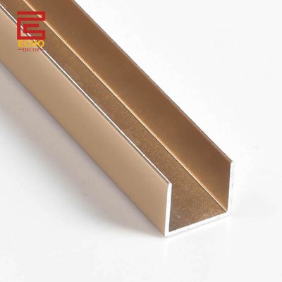 HomeBase U forma de azulejo para el recorte de azulejos de aluminio Chrome Edge Tile Trim