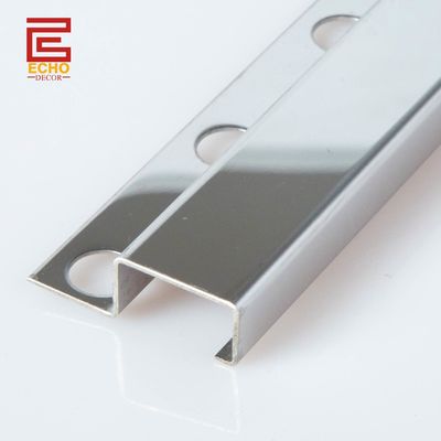 316 Polished Square Edge Tiles de acero inoxidable recortado 20 mm para el muro