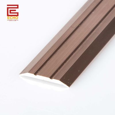 Piso de aluminio plano autoadhesivo Transition Strips Bar de la puerta Umbral de corte 2m