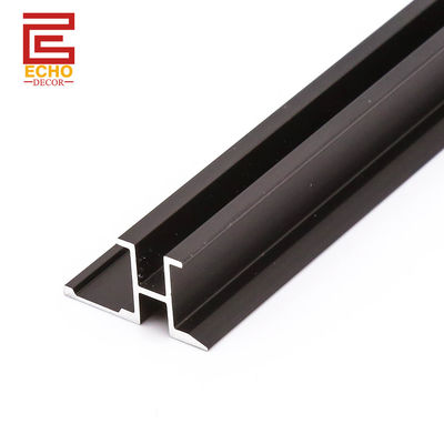 Panel de pared negro recortado de aluminio de 8 mm Panel de pared de baño