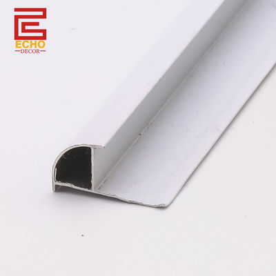 Revestimiento de azulejos de borde de plata de aluminio impermeable 10 mm Revestimiento de bordes de azulejos de la pared del baño