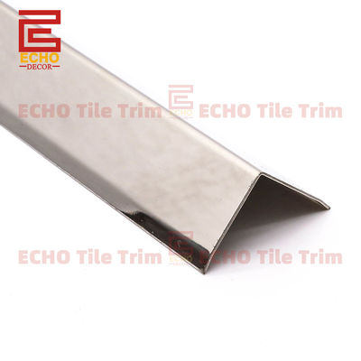 20 mm de forma de L de metal de las baldosas de borde de la franja de acero inoxidable