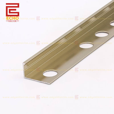 12.5 mm de aluminio de borde recto de azulejos recortes de azulejos de acabado de la tira con espesor personalizado