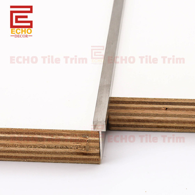 304 Tiles de acero inoxidable cepillado Trim sólido T Bar Tiles Separador de la tira
