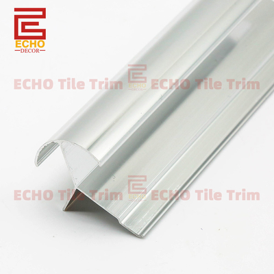 Perfil de adornos de rincón de metal de mosaico de aluminio anodizado de aluminio