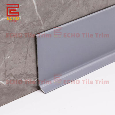 Perfiles grises de aluminio modernos del rodapié de la cubierta del ajuste del zócalo