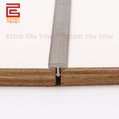 Brushed T Shape Stainless Steel Tile Trim For Cabinet Decoration